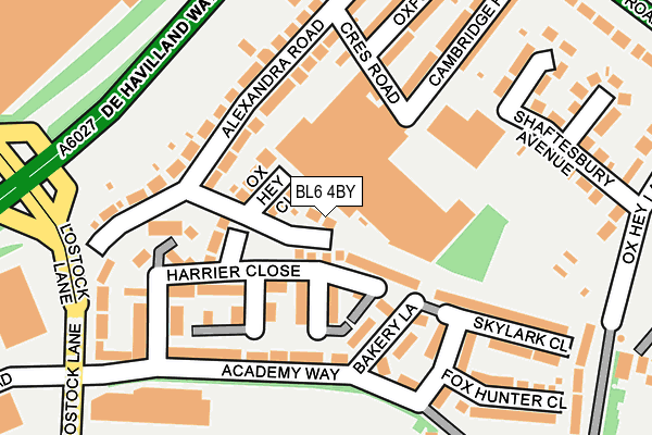 BL6 4BY map - OS OpenMap – Local (Ordnance Survey)