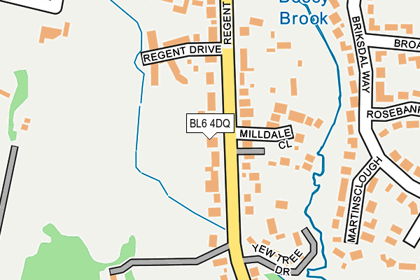 BL6 4DQ map - OS OpenMap – Local (Ordnance Survey)