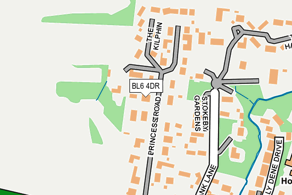 BL6 4DR map - OS OpenMap – Local (Ordnance Survey)