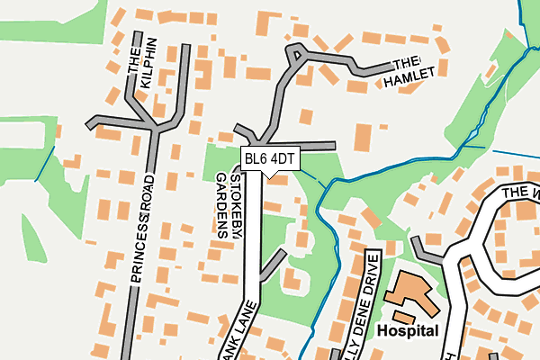 BL6 4DT map - OS OpenMap – Local (Ordnance Survey)