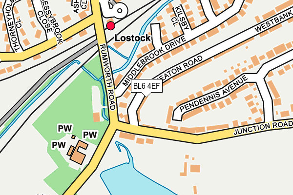 BL6 4EF map - OS OpenMap – Local (Ordnance Survey)