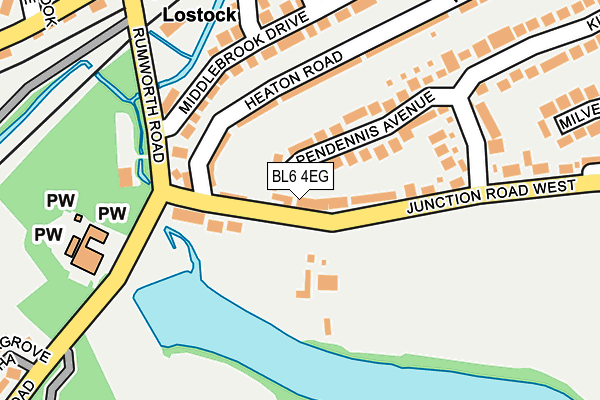 BL6 4EG map - OS OpenMap – Local (Ordnance Survey)