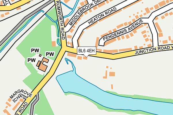 BL6 4EH map - OS OpenMap – Local (Ordnance Survey)