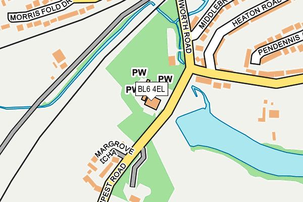 BL6 4EL map - OS OpenMap – Local (Ordnance Survey)