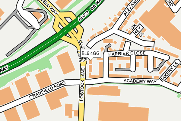 BL6 4GG map - OS OpenMap – Local (Ordnance Survey)