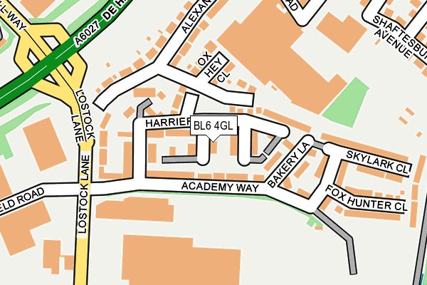 BL6 4GL map - OS OpenMap – Local (Ordnance Survey)