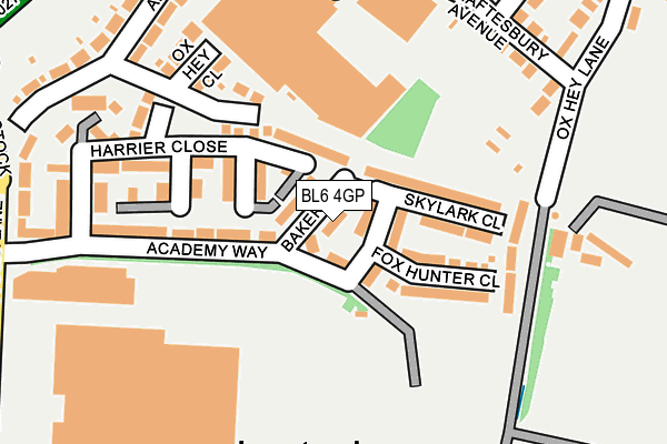 BL6 4GP map - OS OpenMap – Local (Ordnance Survey)