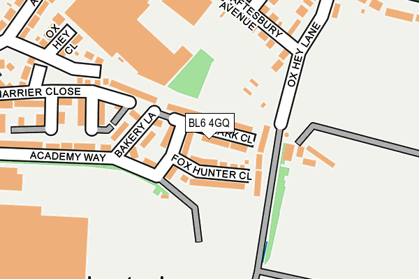 BL6 4GQ map - OS OpenMap – Local (Ordnance Survey)