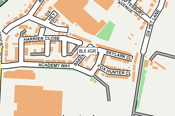 BL6 4GR map - OS OpenMap – Local (Ordnance Survey)