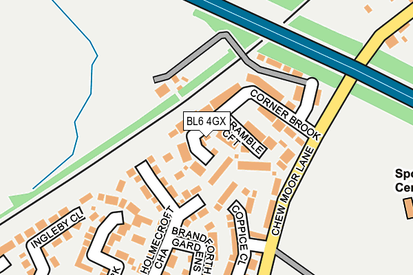 BL6 4GX map - OS OpenMap – Local (Ordnance Survey)