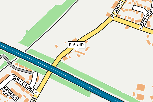 BL6 4HD map - OS OpenMap – Local (Ordnance Survey)