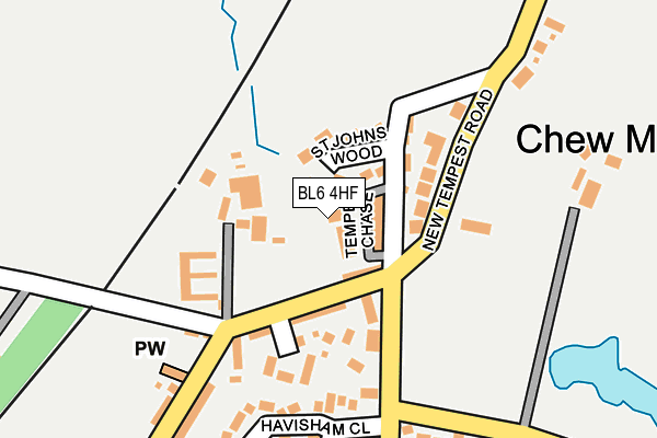 BL6 4HF map - OS OpenMap – Local (Ordnance Survey)