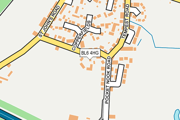 BL6 4HG map - OS OpenMap – Local (Ordnance Survey)