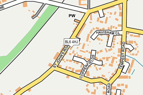 BL6 4HJ map - OS OpenMap – Local (Ordnance Survey)