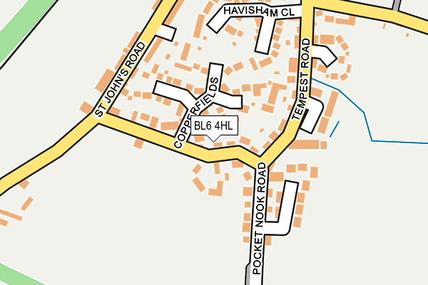 BL6 4HL map - OS OpenMap – Local (Ordnance Survey)