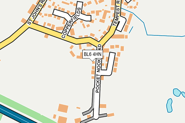 BL6 4HN map - OS OpenMap – Local (Ordnance Survey)