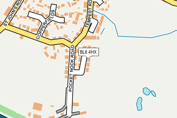 BL6 4HX map - OS OpenMap – Local (Ordnance Survey)