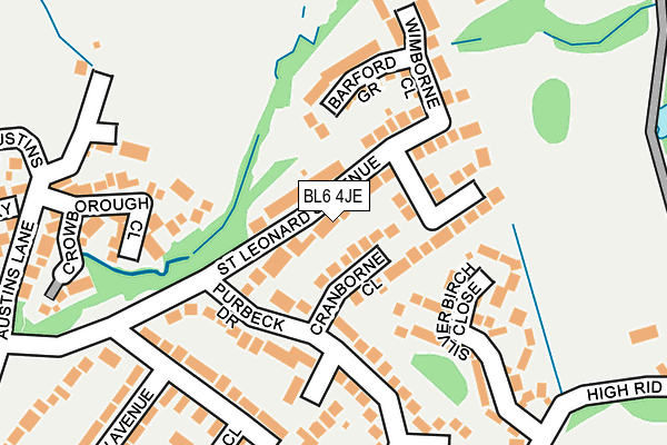 BL6 4JE map - OS OpenMap – Local (Ordnance Survey)