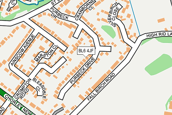 BL6 4JF map - OS OpenMap – Local (Ordnance Survey)