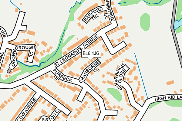 BL6 4JG map - OS OpenMap – Local (Ordnance Survey)