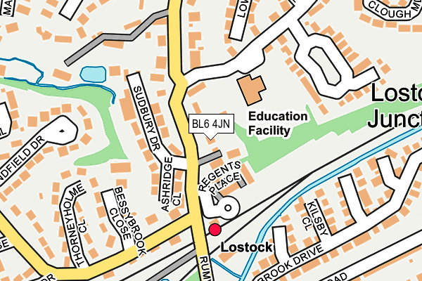 BL6 4JN map - OS OpenMap – Local (Ordnance Survey)