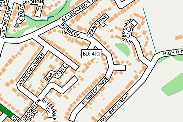 BL6 4JQ map - OS OpenMap – Local (Ordnance Survey)