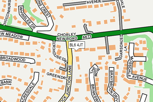 BL6 4JT map - OS OpenMap – Local (Ordnance Survey)