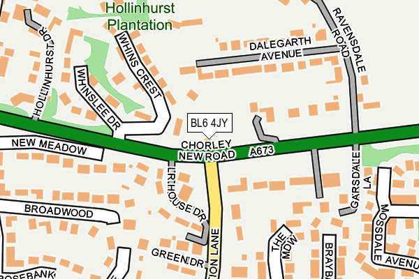 BL6 4JY map - OS OpenMap – Local (Ordnance Survey)