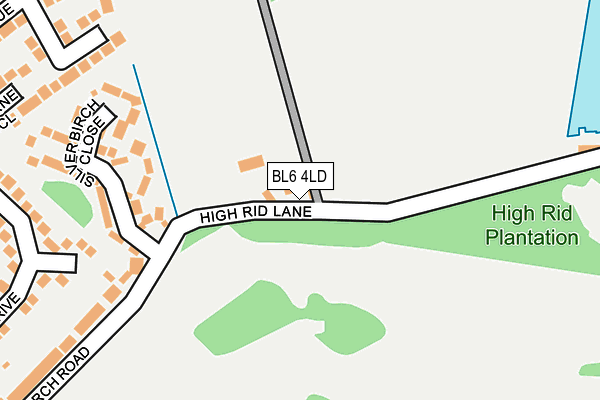 BL6 4LD map - OS OpenMap – Local (Ordnance Survey)