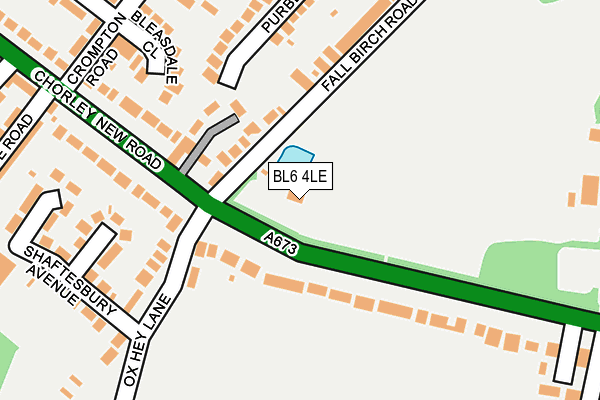 BL6 4LE map - OS OpenMap – Local (Ordnance Survey)