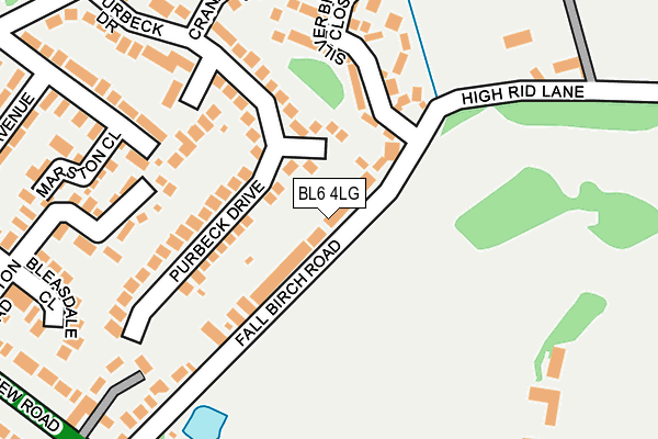 BL6 4LG map - OS OpenMap – Local (Ordnance Survey)