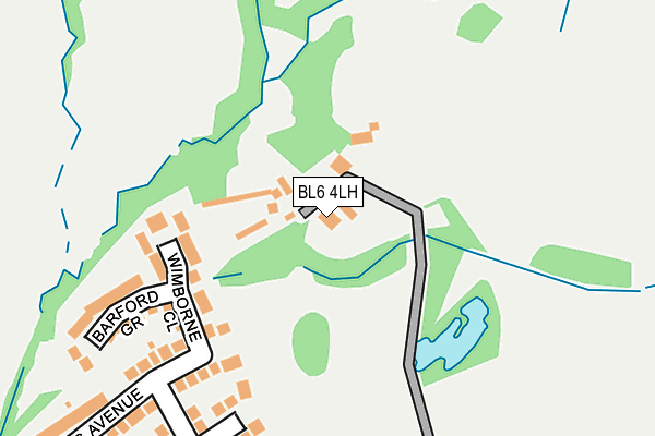 BL6 4LH map - OS OpenMap – Local (Ordnance Survey)
