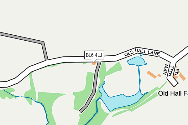 BL6 4LJ map - OS OpenMap – Local (Ordnance Survey)