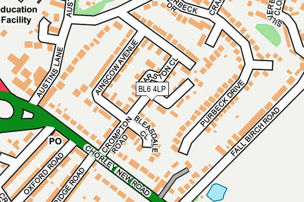 BL6 4LP map - OS OpenMap – Local (Ordnance Survey)