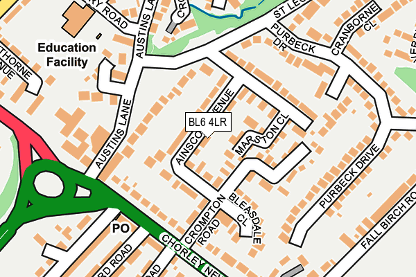 BL6 4LR map - OS OpenMap – Local (Ordnance Survey)