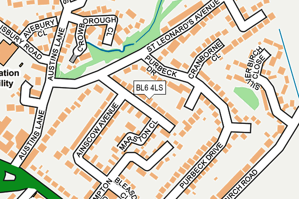 BL6 4LS map - OS OpenMap – Local (Ordnance Survey)