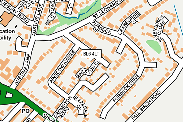 BL6 4LT map - OS OpenMap – Local (Ordnance Survey)