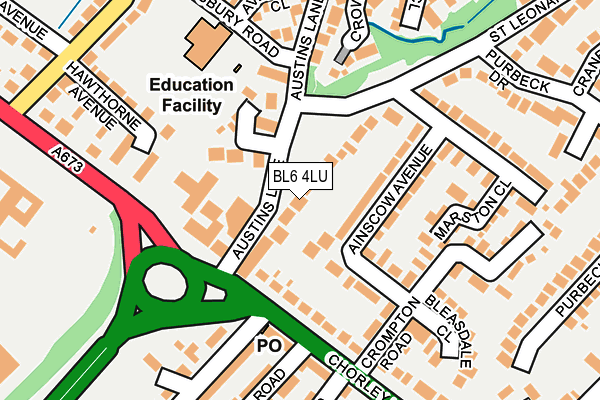 BL6 4LU map - OS OpenMap – Local (Ordnance Survey)