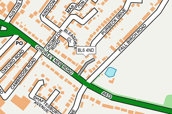 BL6 4ND map - OS OpenMap – Local (Ordnance Survey)