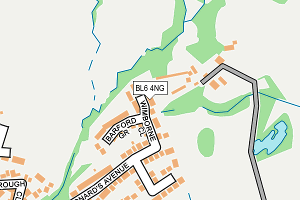 BL6 4NG map - OS OpenMap – Local (Ordnance Survey)