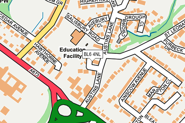 BL6 4NL map - OS OpenMap – Local (Ordnance Survey)