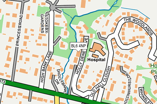BL6 4NP map - OS OpenMap – Local (Ordnance Survey)