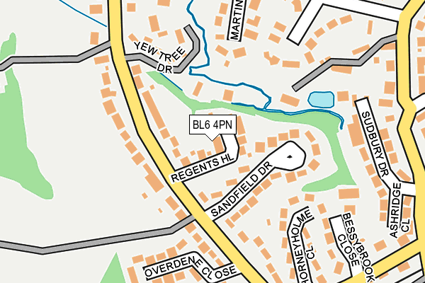 BL6 4PN map - OS OpenMap – Local (Ordnance Survey)