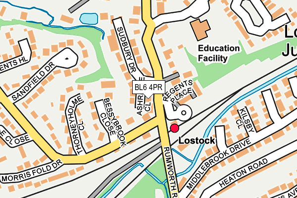 BL6 4PR map - OS OpenMap – Local (Ordnance Survey)