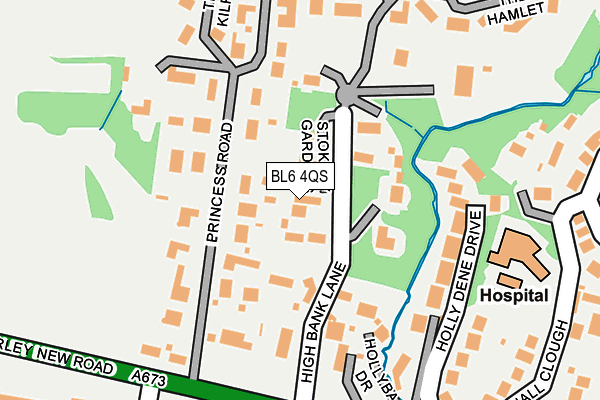 BL6 4QS map - OS OpenMap – Local (Ordnance Survey)