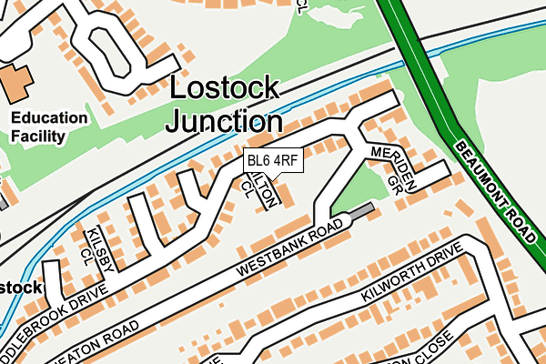 BL6 4RF map - OS OpenMap – Local (Ordnance Survey)