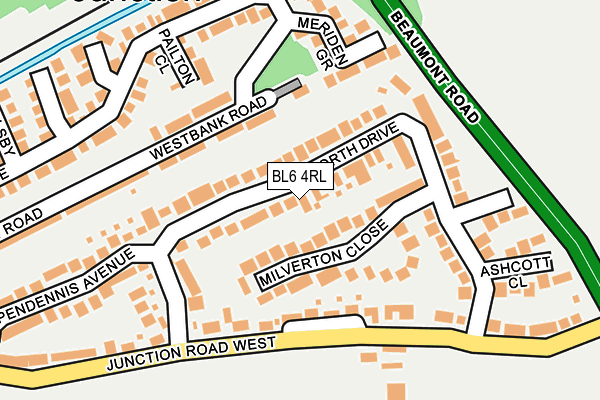 BL6 4RL map - OS OpenMap – Local (Ordnance Survey)