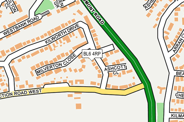 BL6 4RP map - OS OpenMap – Local (Ordnance Survey)