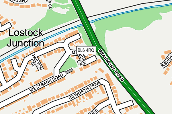 BL6 4RQ map - OS OpenMap – Local (Ordnance Survey)