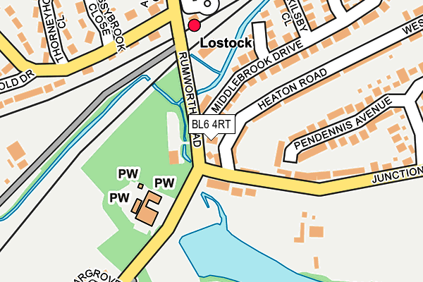 BL6 4RT map - OS OpenMap – Local (Ordnance Survey)